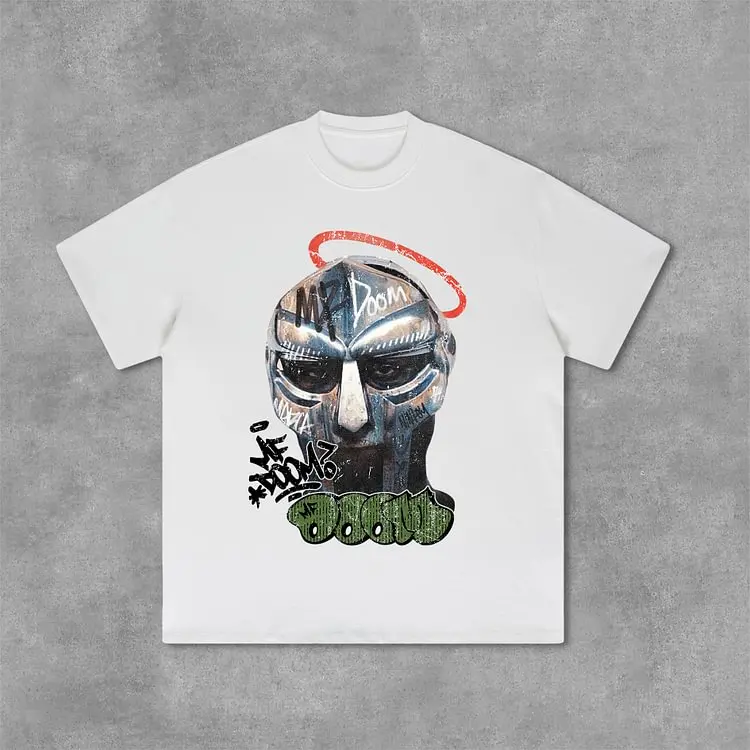 thumbnail image 1 of Camiseta Vintage The Illest Villain Mf Doom de algodón con estampado gráfico para hombre Y2K, camiseta de manga corta de gran tamaño, ropa de calle para mujer, 1 of 4