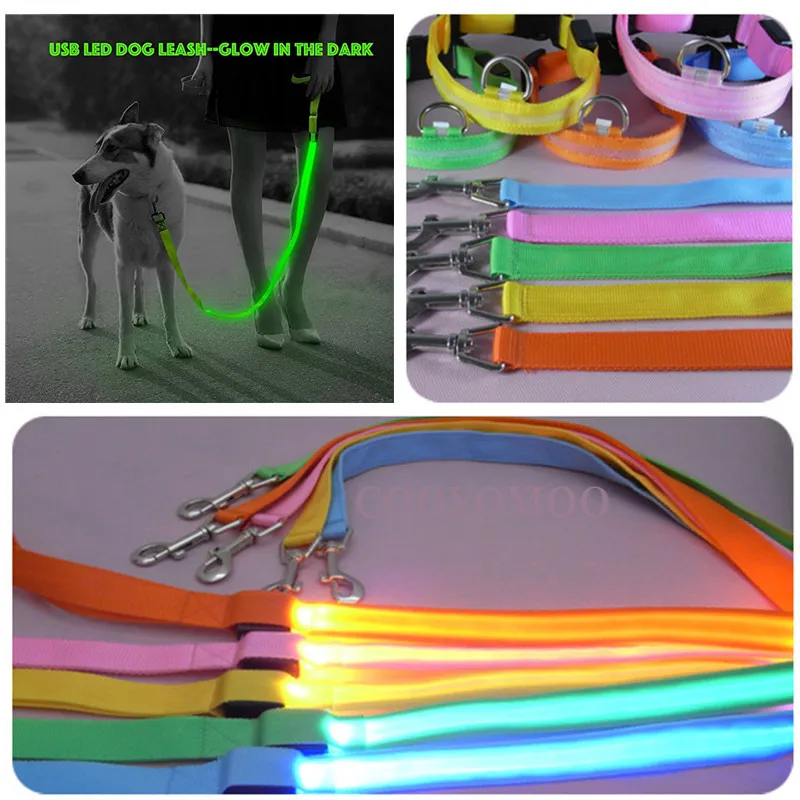 Glowing Led Dog Leash Usb Rechargeable 3