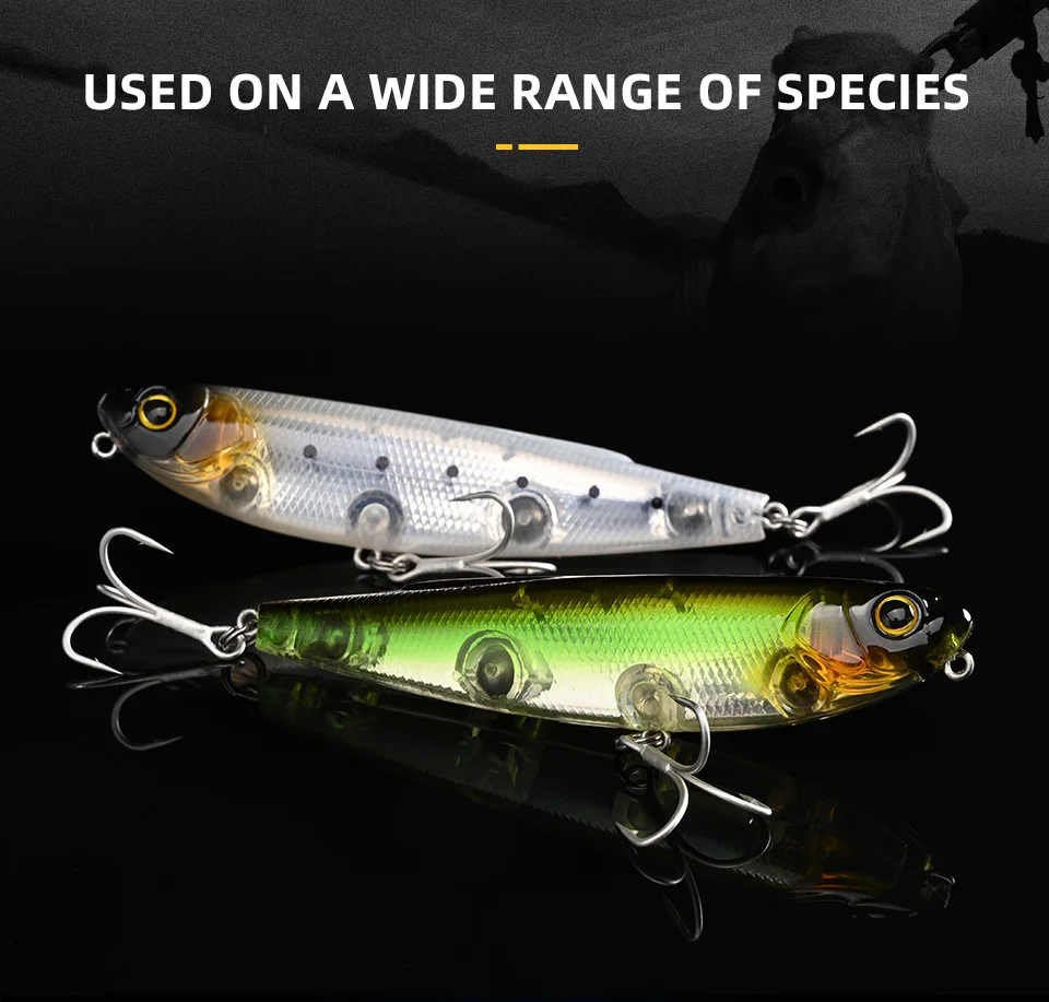 BLUX STRAY DOG 95 Topwater Bleistift 95 mm 15,2 g Oberflächenwalker Angelköder Walk The Dog Künstlicher Salzwasserbarsch Hartköder Tackle – Detail 6