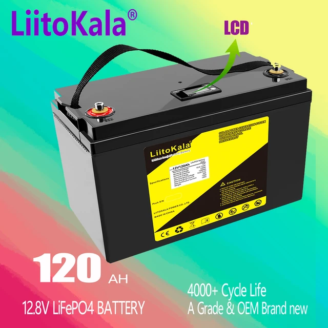 Batterie au Lithium LiFePO4, 12V, 60ah, haute puissance, Cycle profond,  pour les systèmes de stockage d'énergie solaire - AliExpress