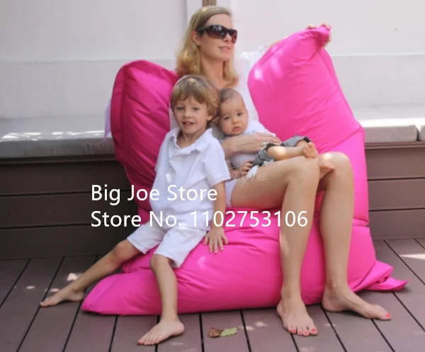 hot pink 600D Waterproof Outdoor Cushions Giant Large Beanbag Sofas Cover Foam Bean Bag Huge Bean Bag Puff Supplier