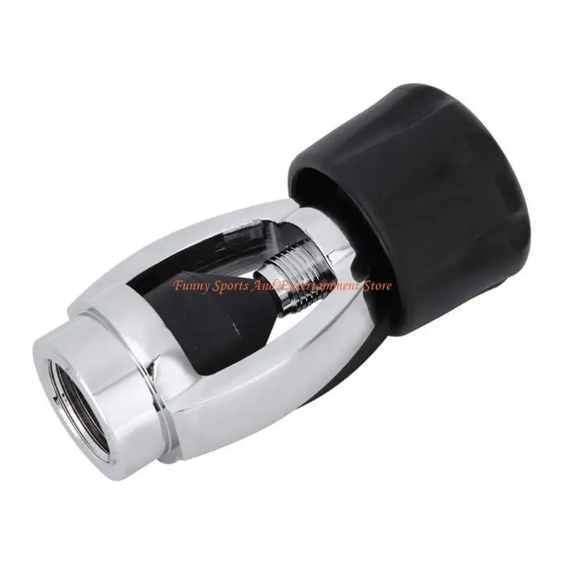 C4DE 5/8-Gewinde-Schnellverbinder mit Staubkappen, Scubas Diving Din-auf-Yokes-Adapter – Detail 7