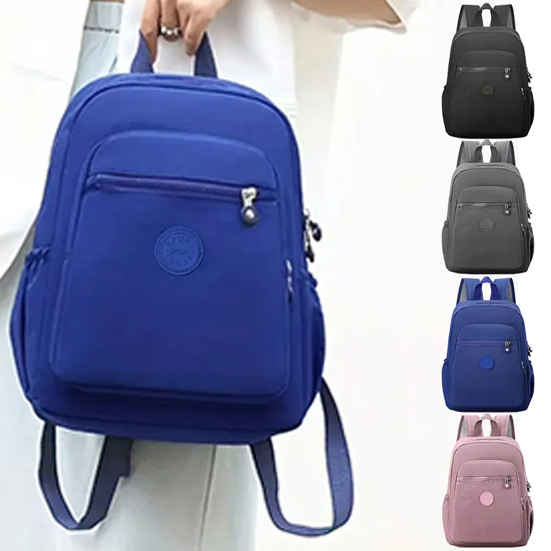 Chic Minimalist Women’s Backpack Durable Anti-splash Nylon Daypack, Adjustable Strap for Commute Shopping & Outdoor Activities
