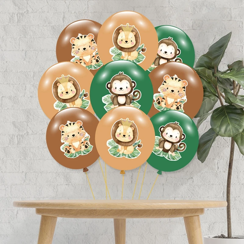 Dschungel Tiere Ballon Bundle Safari Geburtstag Party Ballon Dekoration Wild One Geburtstag Ballon Dschungel Thema Baby Dusche Dekor – Detail 7