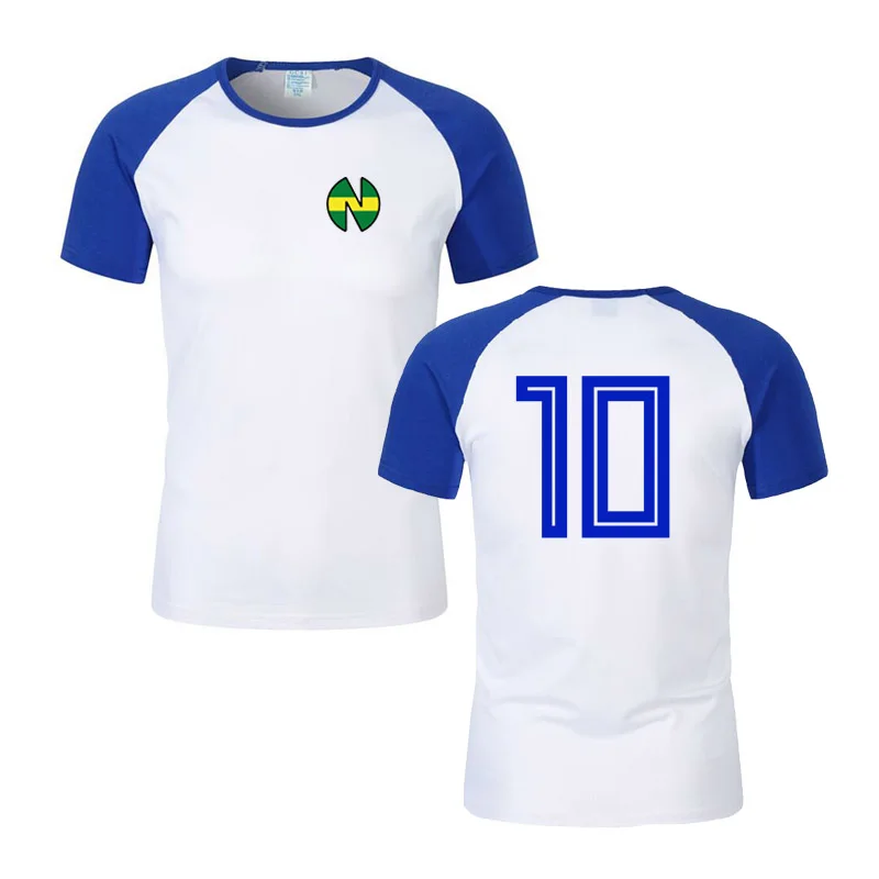 Captain Tsubasa Summer T-Shirt Japan Anime Jersey Maillot De Futbol Soccer Team Spagna Cile Oliver Atomic Captain Men 100-6Xl