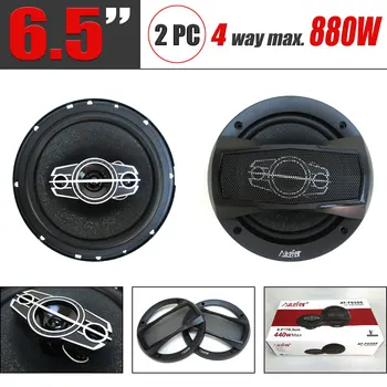 "6.5'' 880W 4-Way Car Coaxial HiFi Speakers – Full-Range Universal Fit" 1