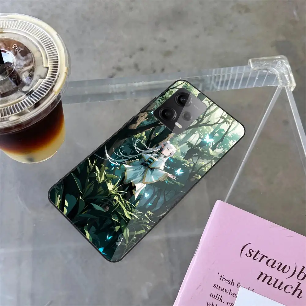 Premium Black Glass Phone Case - Frieren Beyond Journeys End Edition