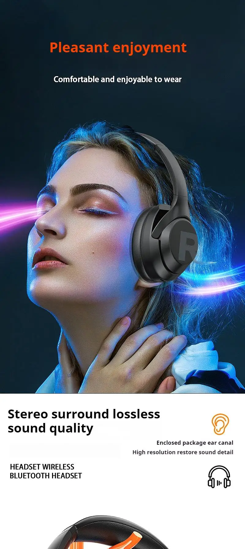 Casque Enfants ZORIYOR K18 – Micro HD Et Son Stéréo, Confortable Et Pliable