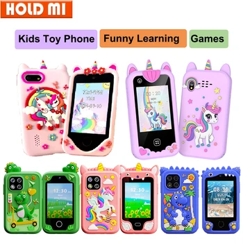 Kids Smart Phone Toy TouchScreen Unicorn Baby Mobile MP3 Music Player Digital Camera Educational Toys Girls Boys Birthday Gifts 1