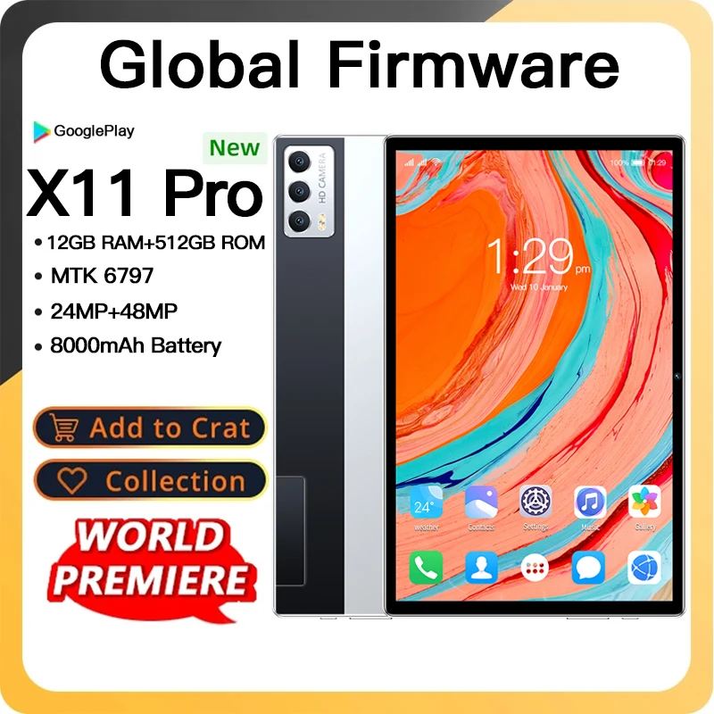 

Оригинальный планшетофон, 10,1 дюйма, 6797 мАч, Android 12, 12 Гб, 8000 ГБ