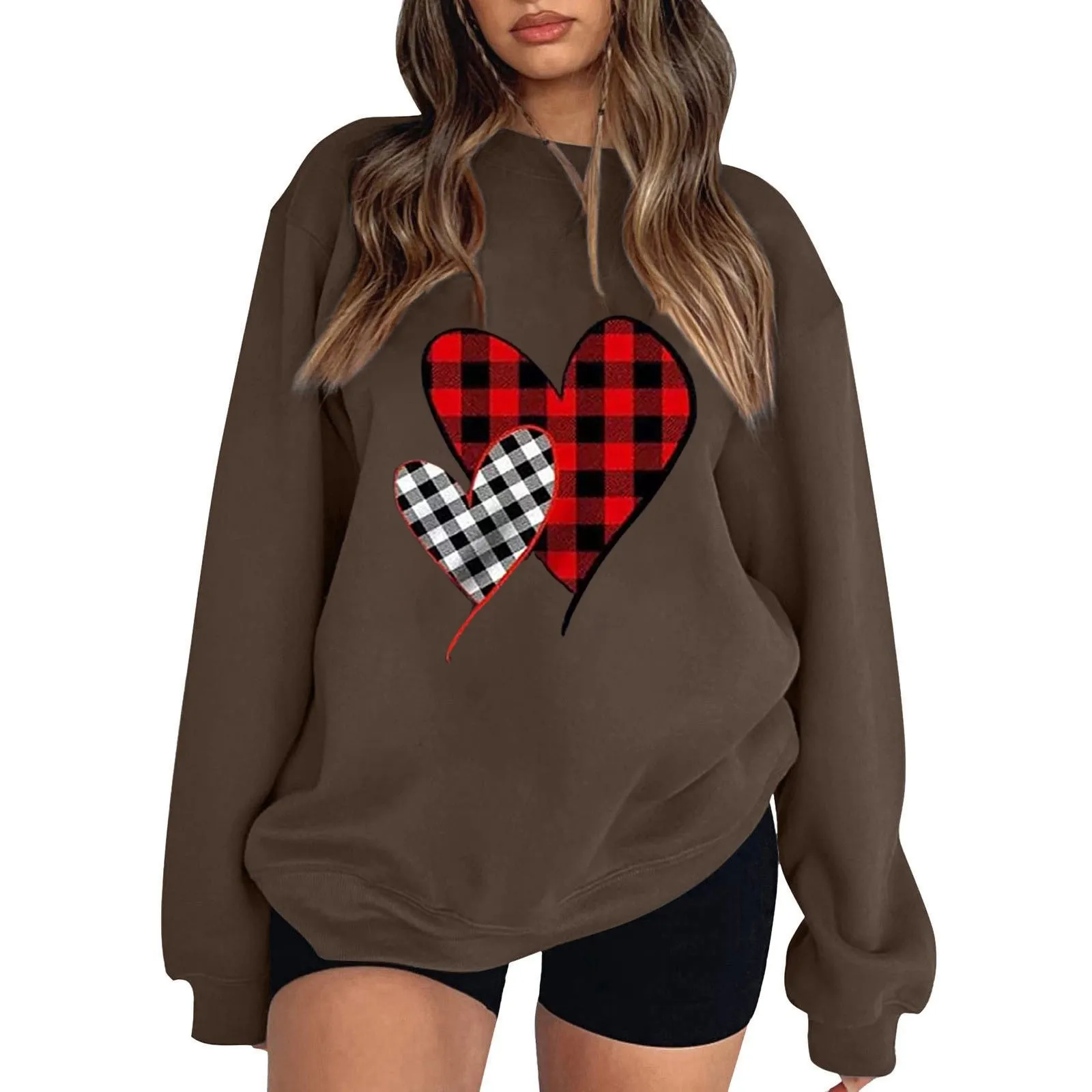 

Core Print Hoody Valentine'S-Day Sweatshirt Girlfriend Hoodies Honeymoon Lover Pullovers Boyfriend Casual Festive Sudaderas