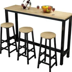 Wall Bar Milk Tea Shop High Foot Chair Household Simple Modern Small Bar Long Long Business