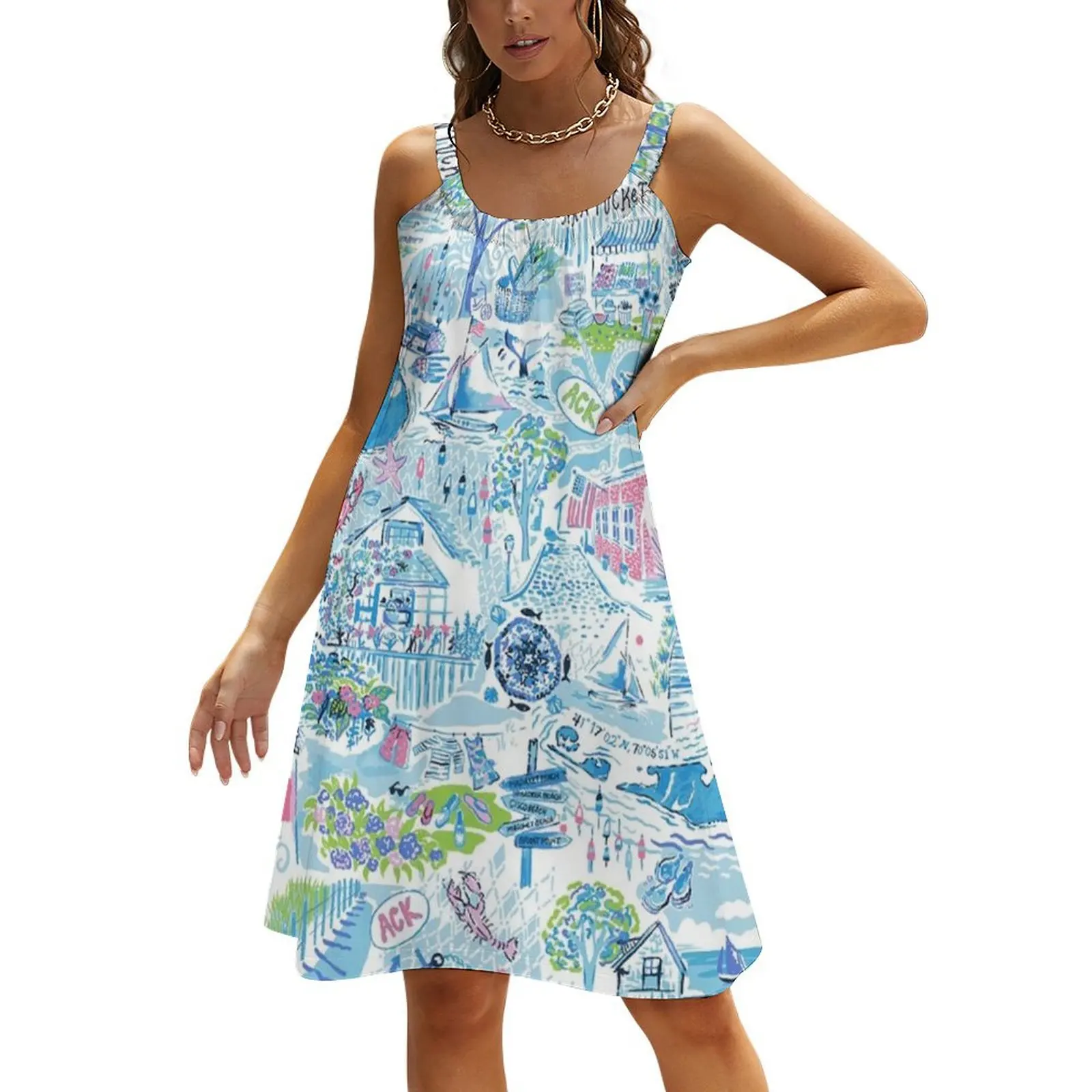 

loves lily sea Beach Sling Skirt dress for women 2024 luxury woman evening dress women dress Dresses