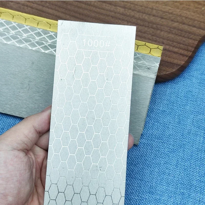 

Diamond Knife Sharpener Sharpening Stone Grind Grinding Kitchen Tools Ultra-thin Honeycomb Flaky Electroplated Coating 20cn*7cm