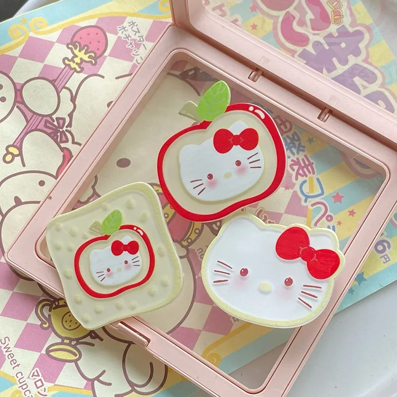 

Kawaii Sanrio Anime Hair Ornaments Cute Hello Kitty Ins Sweet Exquisite Versatile Broken Hair Duckbilled Clip Gifts For Girls