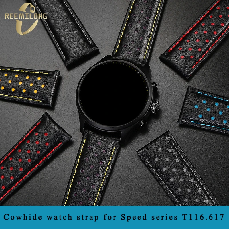 Discount And Stylish Leather 19 mm Watches Strap TE1065_K0016953 main image 0