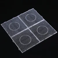 4PCS 2.6mm/5mm Fuse Beads Transparent Extra large Square Pegboards Ironing Beads Boards DIY Material Template Melting Beads Pegb 1