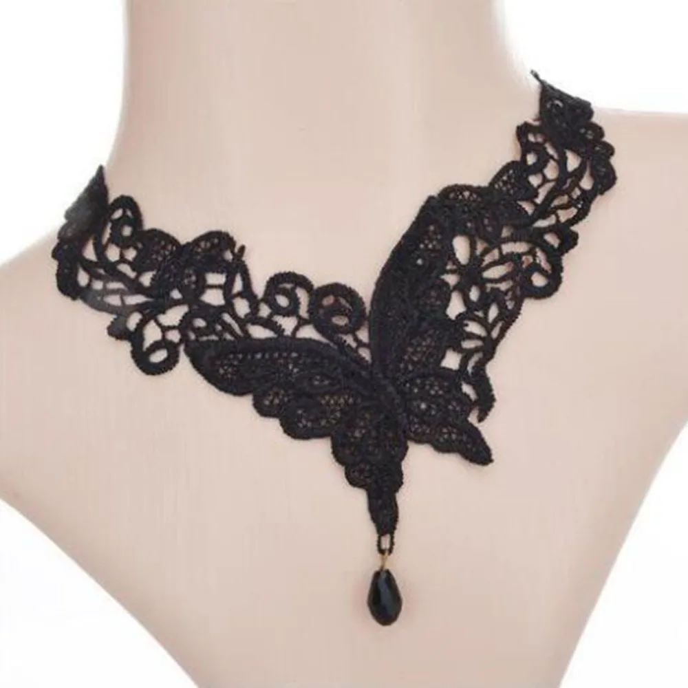 Black Lace Necklace Sexy Punk Style Personalized Lace Collar Gothic Jewelry Accessories Gift