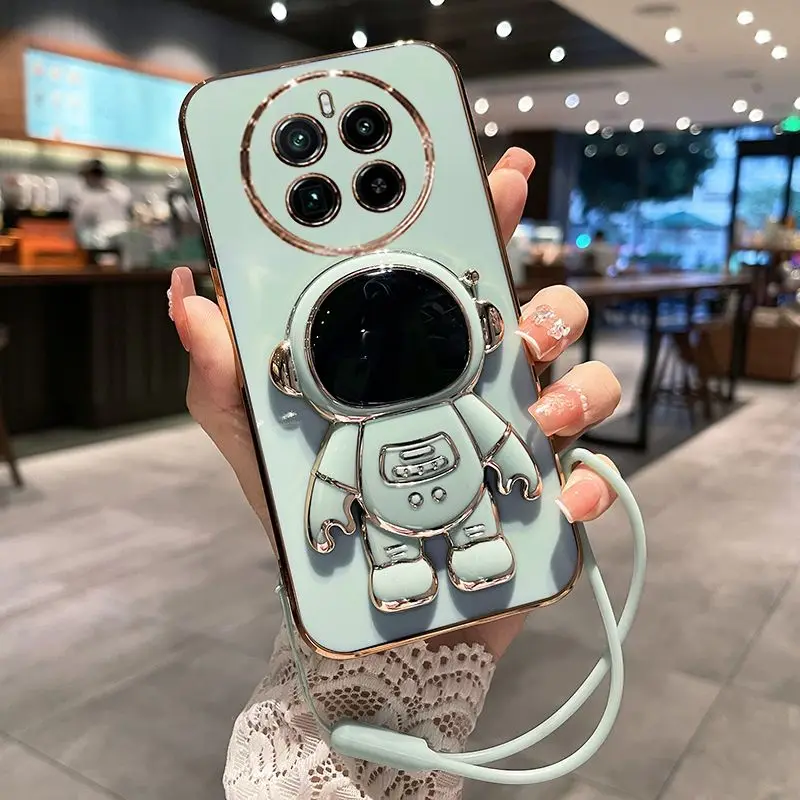 Astronaut Plated Soft Silicone Shockproof Cute Phone Case