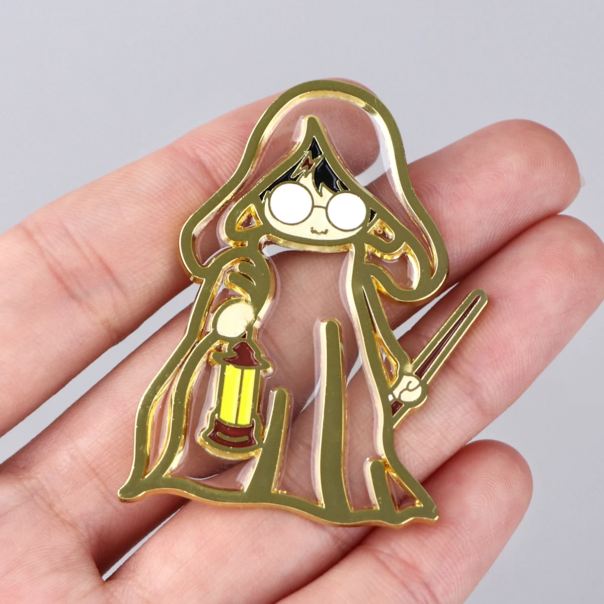 Zauberer-Studenten Emaille-Pins Niedliche Broschen Abzeichen für Rucksäcke Jacken Hüte Film-Kollektion Geschenke Cosplay-Accessoires – Detail 2