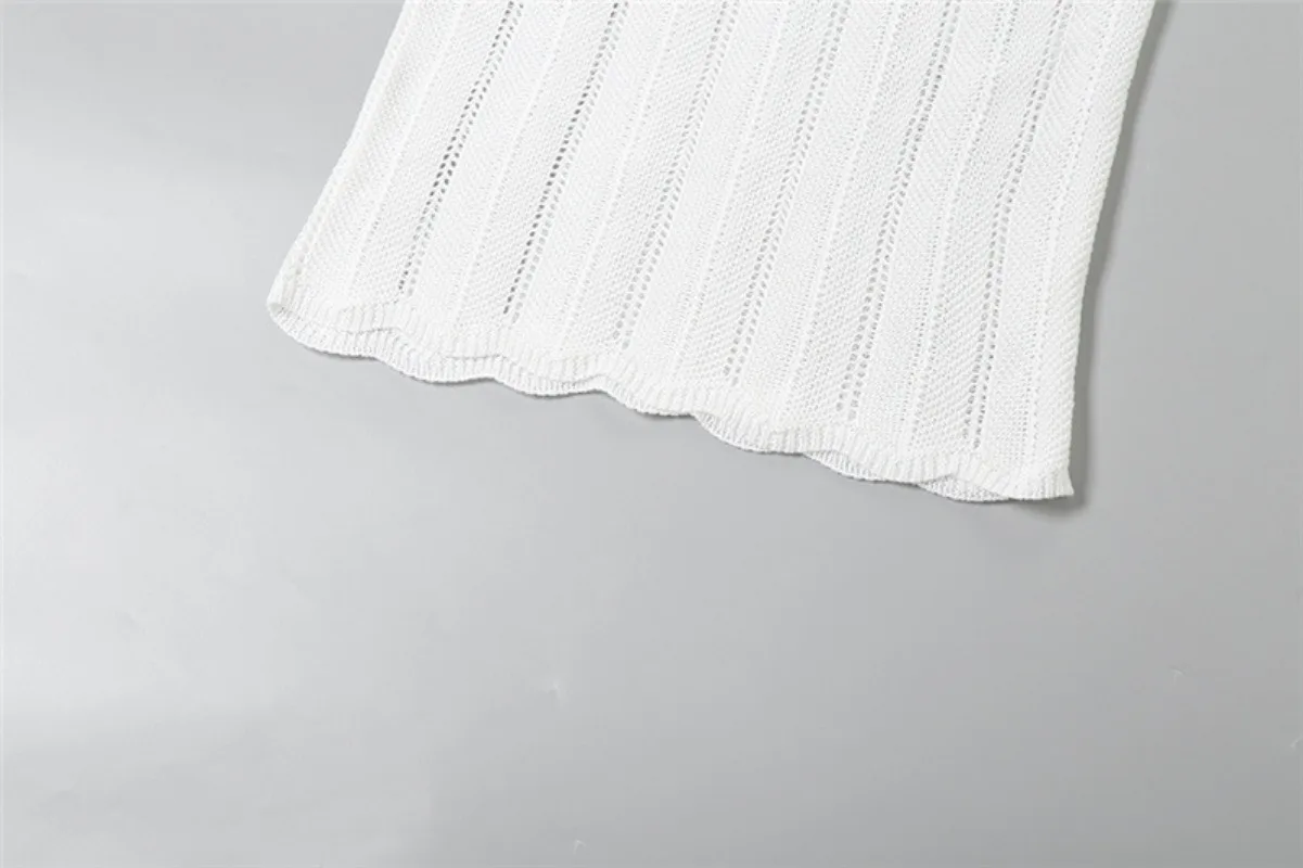 Knit V-Neck Backless Maxi Dress Women's Slim Lace-Up Fashion Contrast Patchwork Bandage Knitwear Dress Female Long Dress