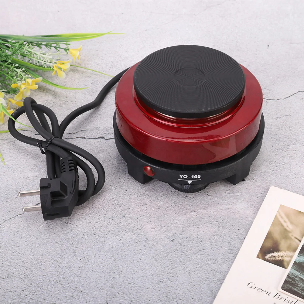 500W Household Portable Electric Stove Heating Plate Heater (Red ) Electric Stove Heating Plate