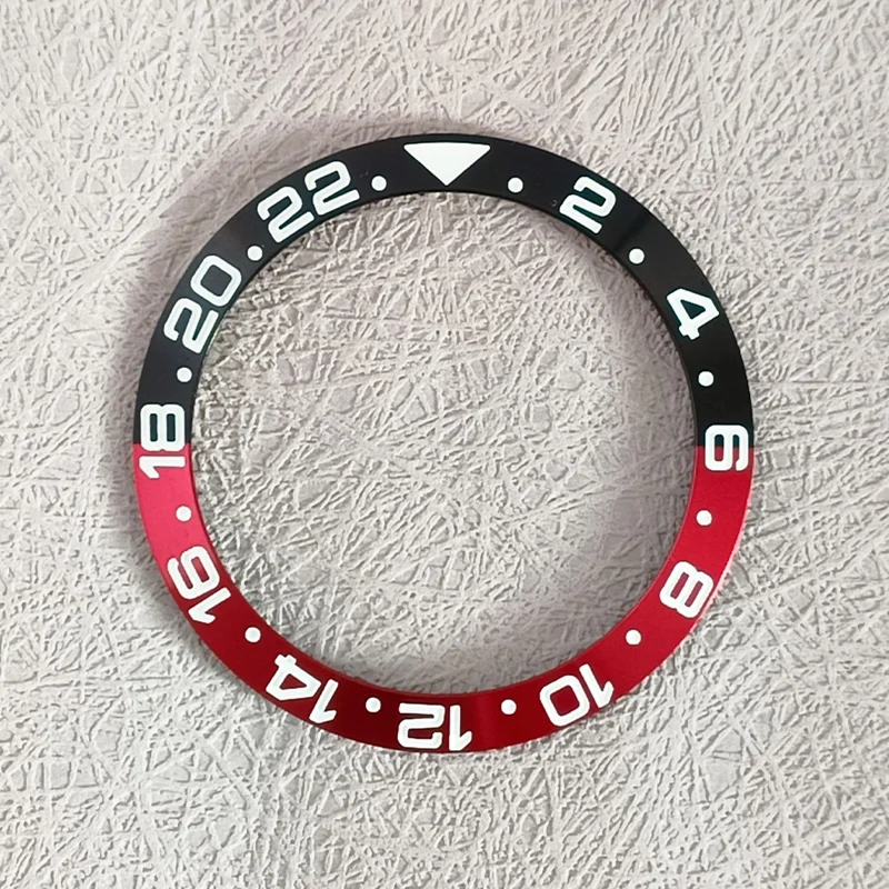 38mm geneigter Aluminium ring Hochwertiger Uhren blenden einsatz im GMT-Tauchers til für mechanische Ersatzteile für Herren uhren – Detail 10