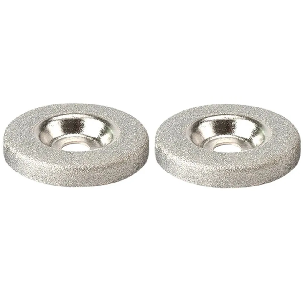 Grit Circle Grinder Grinding Wheel Diamond Sand Coated Evenly Attached Good Shape Retention Silver Wear Resistant