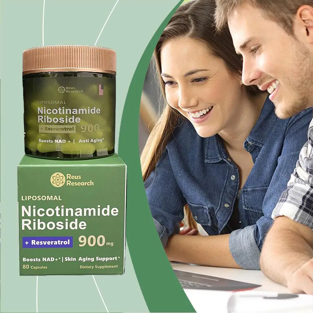 NAD+ Supplement Capsules 900mg With Resveratrol Quercetin