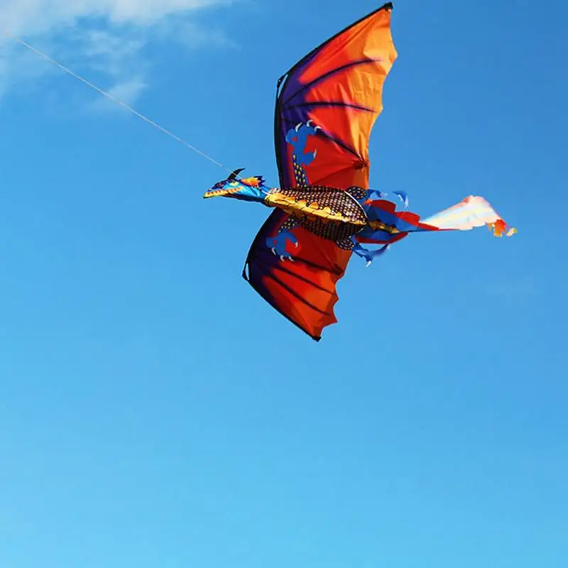 1pc 3D Dinosaur Kite Outdoor Fun Sport Toy Kite Novelty Animal Dragon Kites Children Toy High Quality Big Kite Flying 2