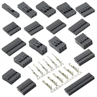2.54 มม.Dupont Connector 1 2*2/3/4/5/6/7/8/9/10/20P คู่แถว Connector Shell ปลั๊กจัมเปอร์สาย Pin Header เทอร์มินัล 1