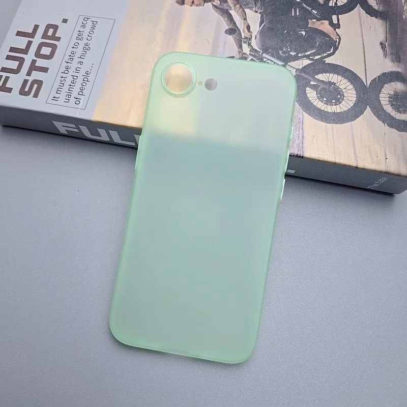 UltraThin Frosted Translucent Soft Case - Solid Color Clear Matte with Anti-Fingerprint Finish