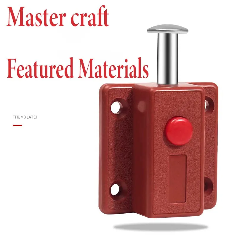 Hidden Plastic Spring Lock ABS Plastic Self-bounce Button Lock Cabinet Door Surface Mount Spring Wardrobe Drawer Latch