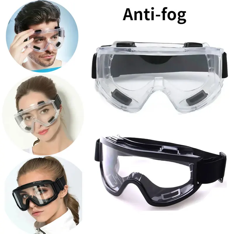 Fog-proof Safety Goggles Clear Lens Anti Splash Dust-Proof Work Lab Eyewear Eye Protection Research Safe Riding Goggle Glasses