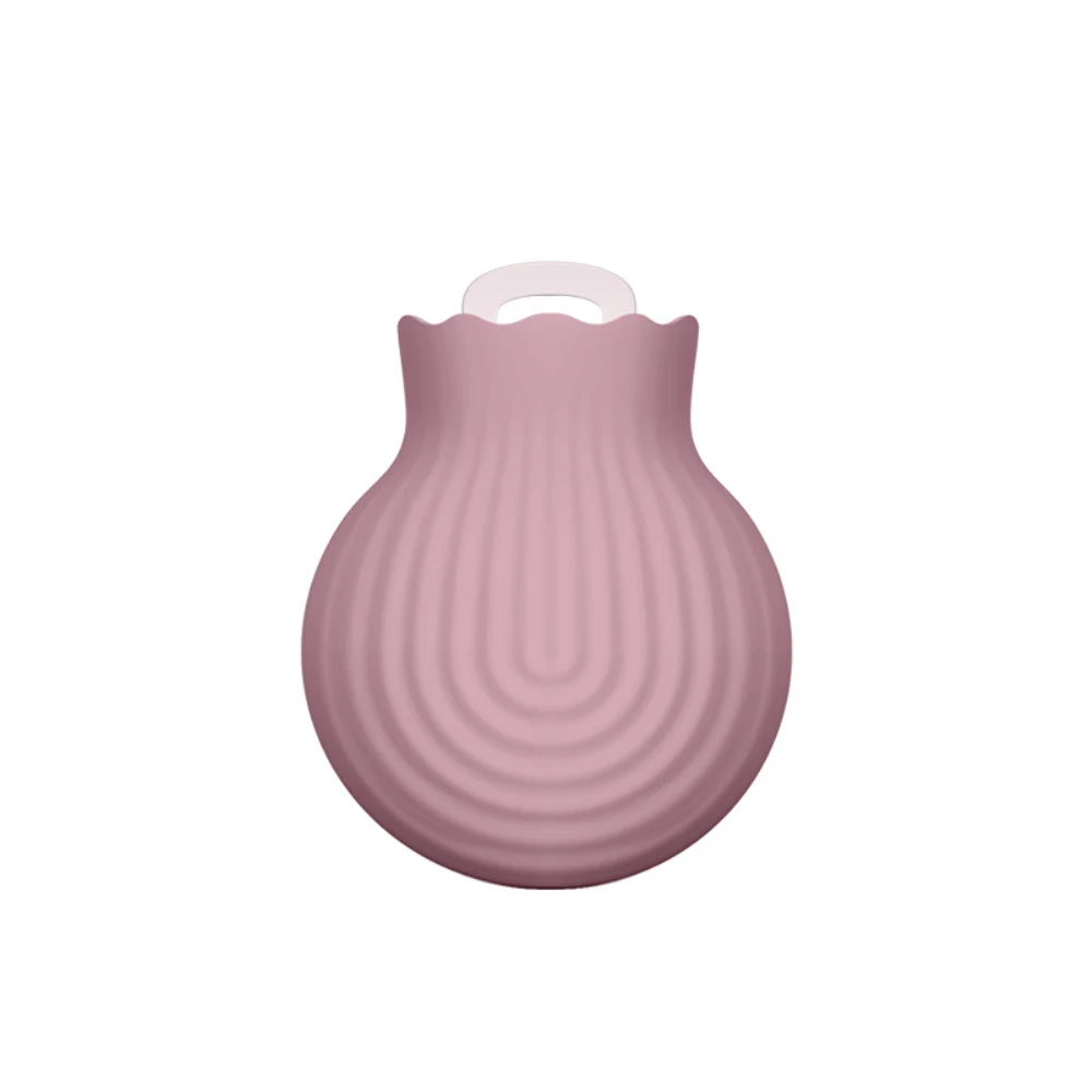 Silicone Winter Hot Water Bottle Student Portable Hand Warmer Can Be Microwave Heated Explosion-proof Children Care Solid Color