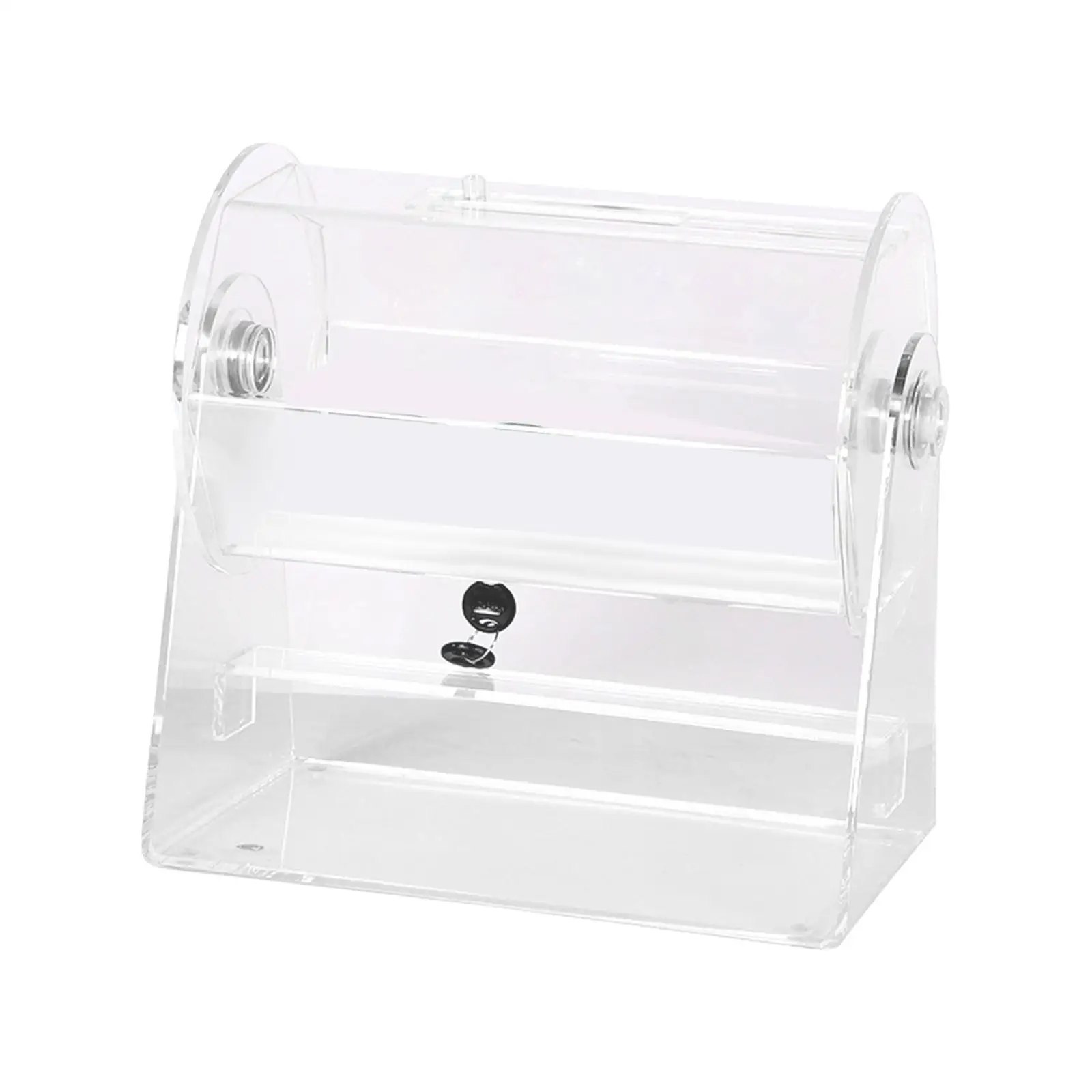 Acrylic Raffle Drum lottery Machine Toy raffle case for Home Festivals Birthday 5