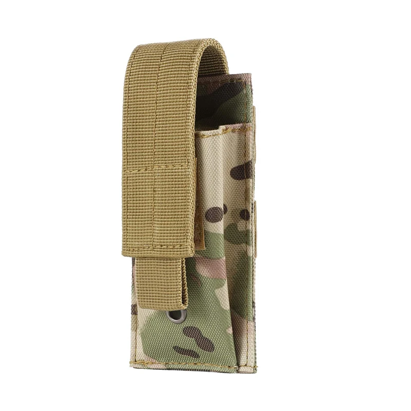 Pochette simple sable - Pochette tactique MOLLE Mag pour pistolet 9MM, simple ou Double, avec