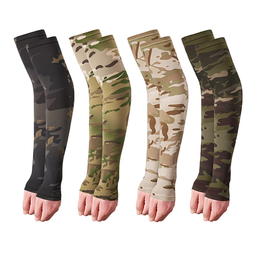 1 Pair Cycling Arm Sleeve Sports Summer Running Sunscreen Protection MTB Arm Warmer Breathable Sunshade Oversleeves