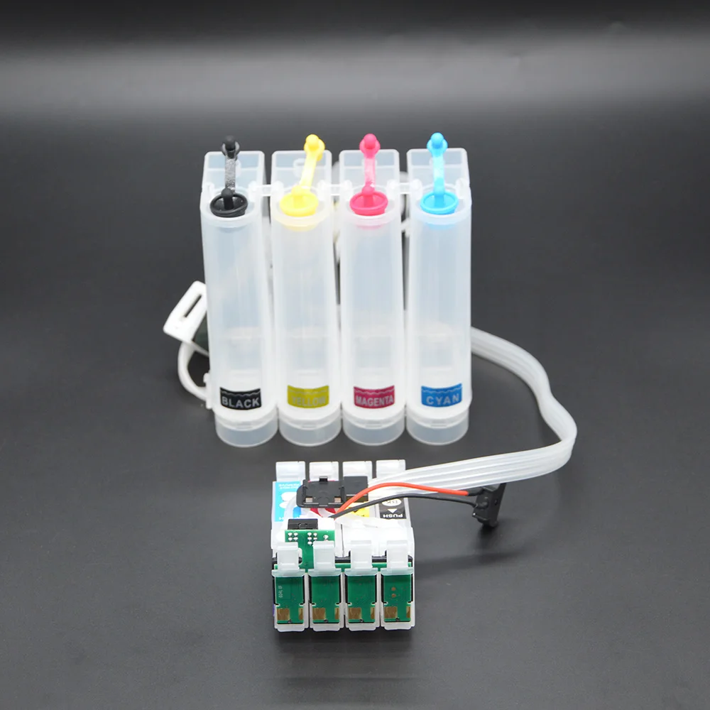 Système d'encre Ciss 604 604XL pour imprimante Epson Expression Home XP-2200 XP-2205 XP-3200 XP-3205 XP-4200 XP-4205 avec puce de réinitialisation