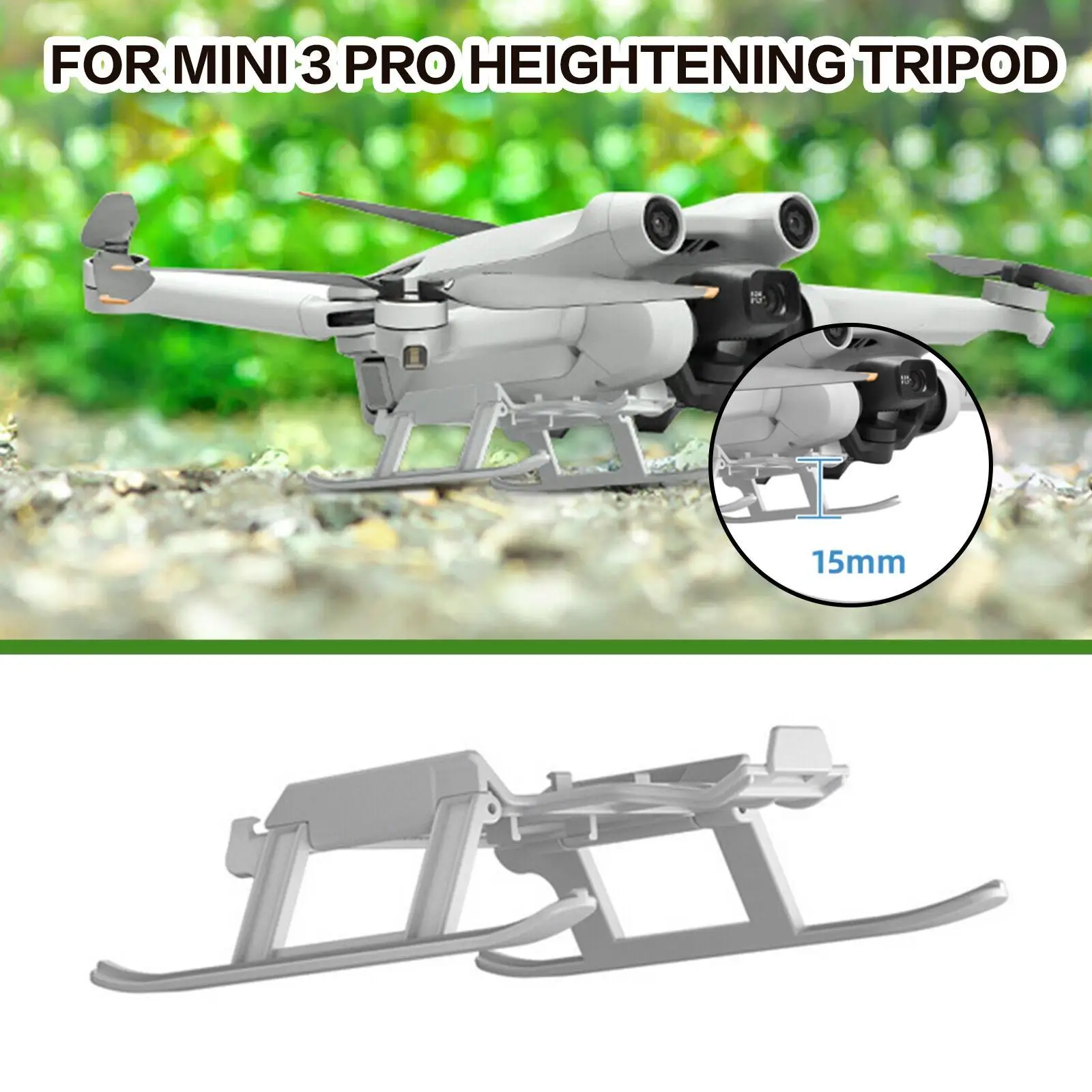 

Складная посадочная Шестерня для DJI Mini 3PRO, удлиненная защита для высоты штанины, быстросъемный усиленный удлинитель, доступ к подставке