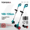 YOFIDRA Electric Lawn Mower Cordless Foldable Adjustable Trimmer Efficient Garden Pruning Cutting Power Tools For Makita 18V Bat 1