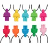Baby BPA Free Molar Stick Rod Sensory Robot Chewing Pendant Necklace Silicone Chew Baby Teether Toy 4