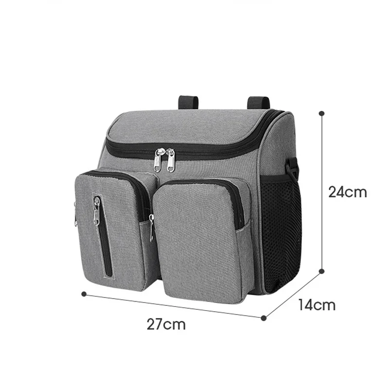 Diaper Bags Baby Walking Stroller Bag Multi-Functional Water-Repellent Moisture-Proof Bottle Storage Bag Cart Hanging Backpack 2