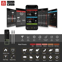 Wireless Meat Thermometer Waterproof Probe Bluetooth Digital Kitchen Thermometer with Temperature Display Screen & APP 2
