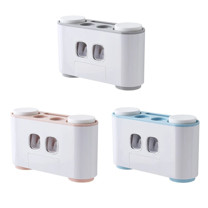 

Wall Mount Toothbrush Holder Automatic Toothpaste Squeezer Mouthwash Cup Rack for Home Bathroom Shower Multipurpose 203C