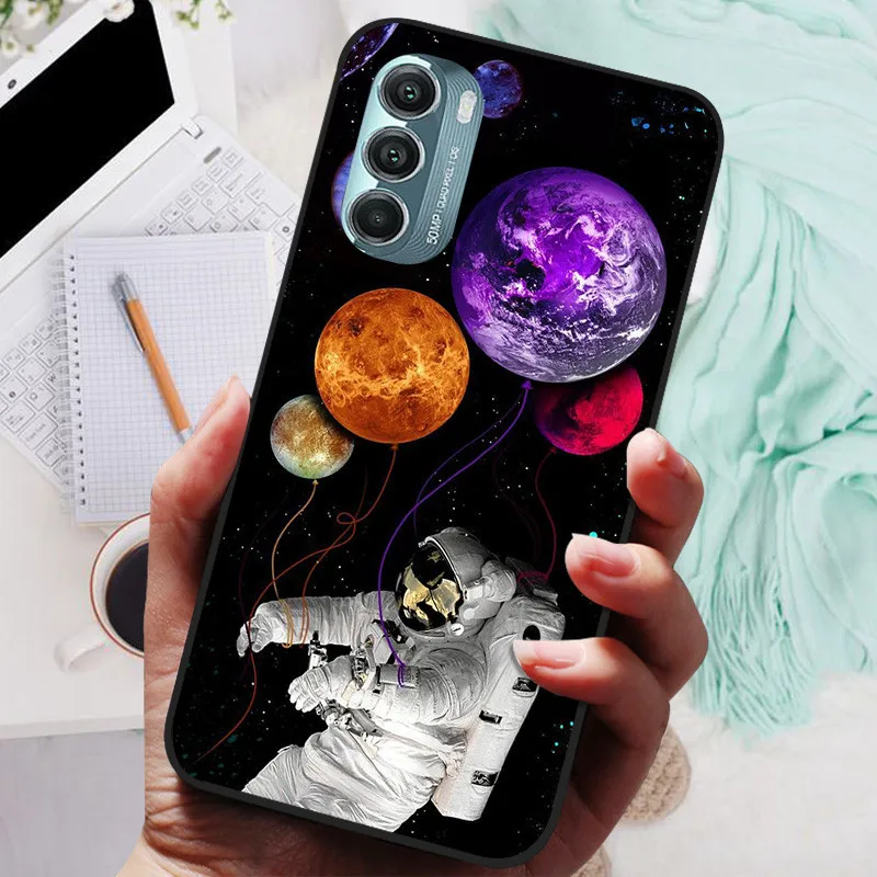 Lion & Wolf Black Silicone Soft Back Protective Case - Sleek & Stylish Cover