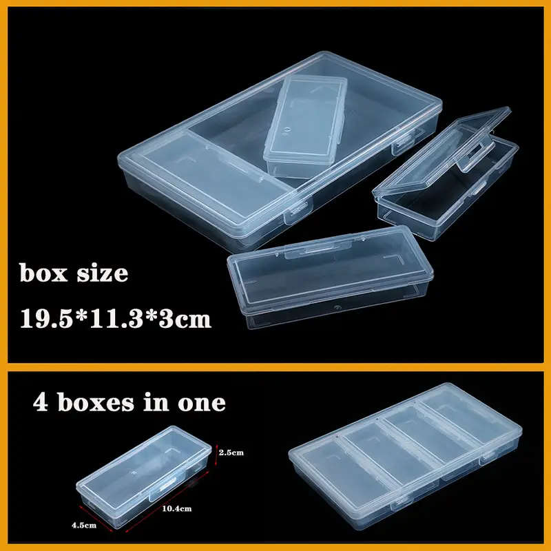 Transparent Plastic box Screw Compartment Box Jewelry Earring Display Case Container Clear Terminal Organizer Tool Storage boxes - Image 36