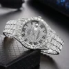 Hip Hop Iced Out Men Watch Luxury Rhinestone Quartz Watches Round Clock Unisex Wrist Watch Gift For Boyfriend Relogio Feminino 4