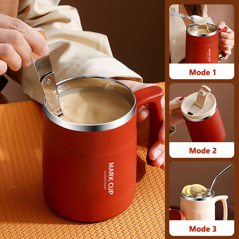 Tazza termica da 500ml tazza da caffè isolata in acciaio inossidabile con  manico tazza da viaggio tazza termica per bottiglia d'acqua da viaggio  d'affari - AliExpress