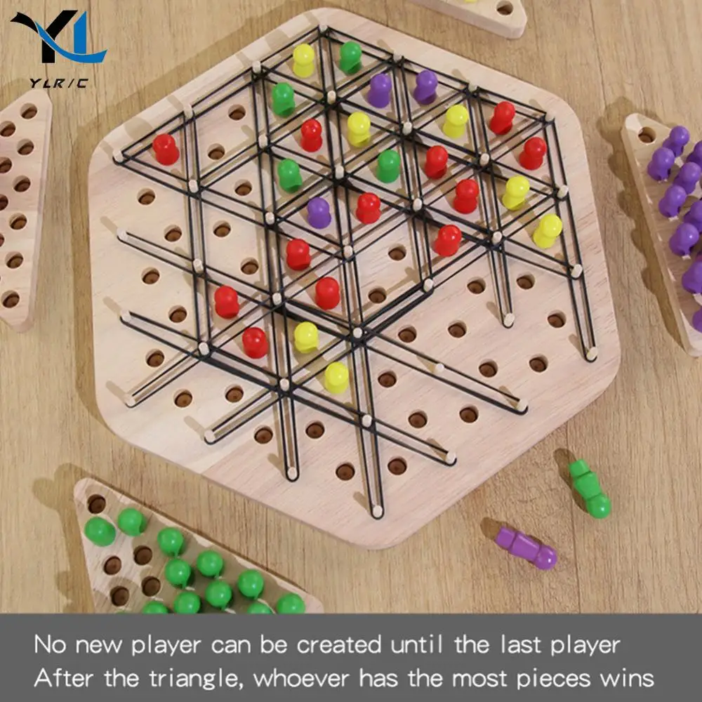Chain Triangle Chess Game Territory Capture Family Game Chess Board Games Funny Chain Triangle Game for Kids and Adults 2